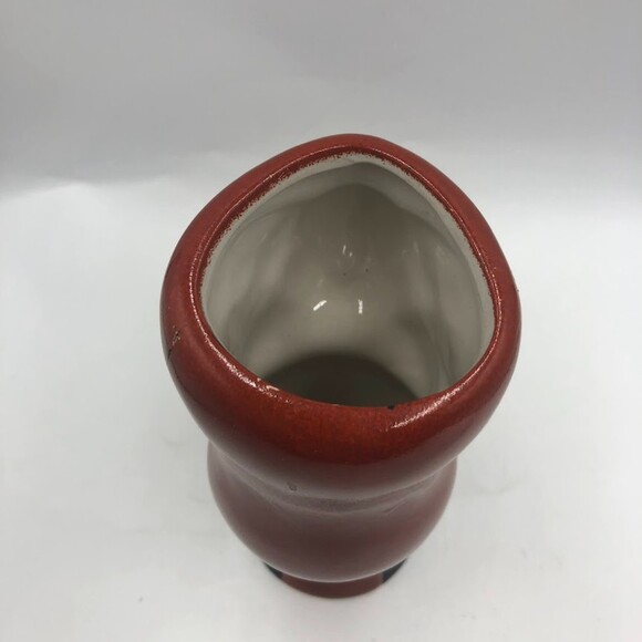 Vintage Ceramic Tropical Parrot Bird Tiki Vase Macaw Cup Planter - Picture 7 of 12